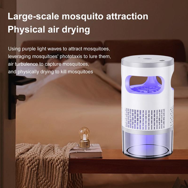 Indoor Insect Trap with Light and Suction Non Zapper Flying Bug Catcher