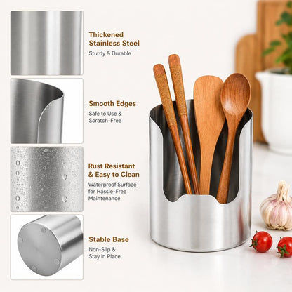 1 Count, Thickened Stainless Steel Utensil Organizer