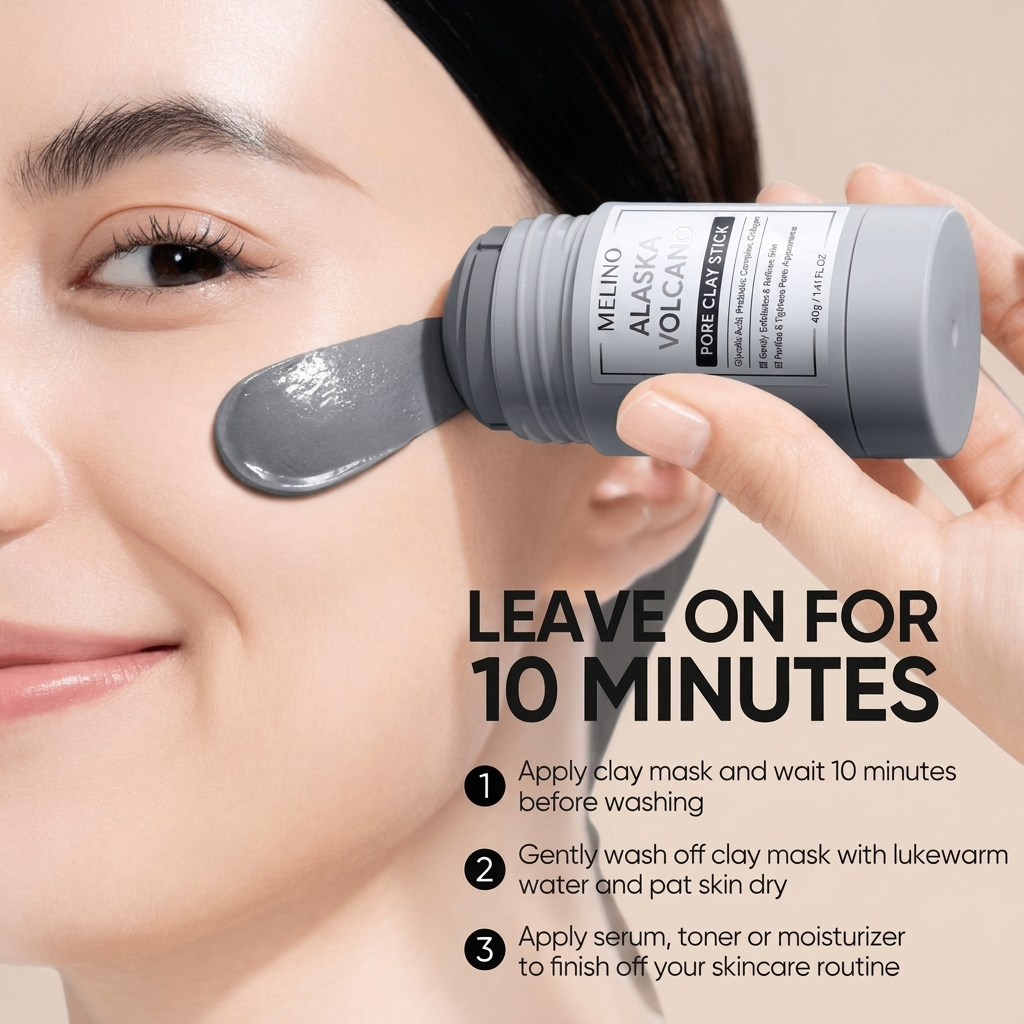 MELINO Clay Stick 2PCS Combo – Mugwort Clarifying / Volcano Detox