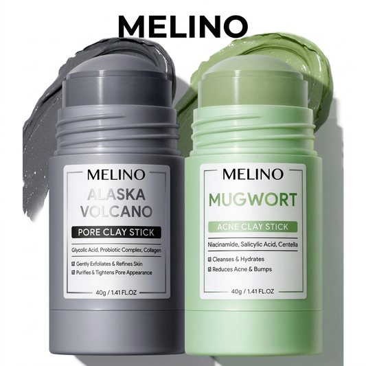 MELINO Clay Stick 2PCS Combo – Mugwort Clarifying / Volcano Detox