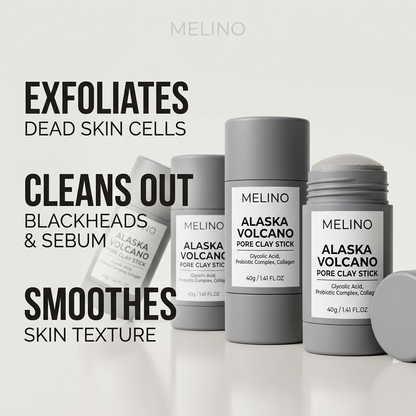 MELINO Clay Stick 2PCS Combo – Mugwort Clarifying / Volcano Detox