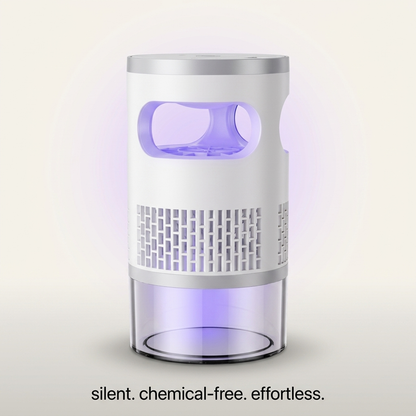 Indoor Insect Trap with Light and Suction Non Zapper Flying Bug Catcher