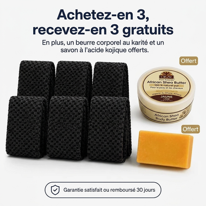 Gant de toilette exfoliant japonais