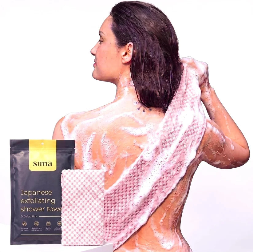 Gant de toilette exfoliant japonais