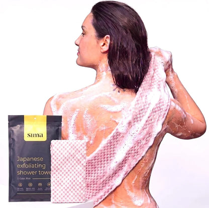 Gant de toilette exfoliant japonais